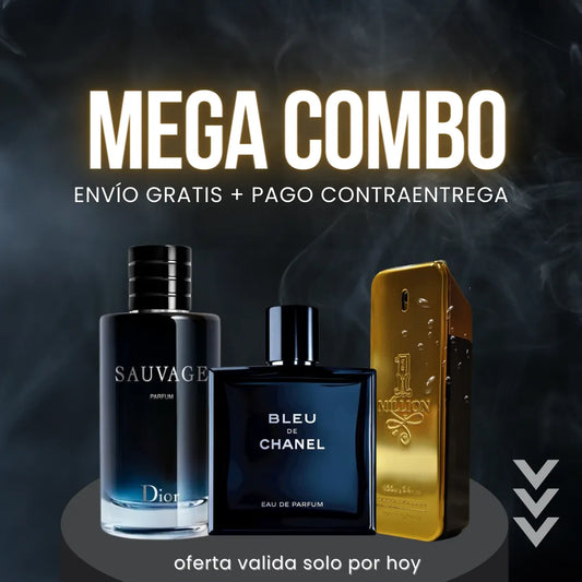 MEGA PROMO 3X1 PERFUMES INVICTUS SAUVAGE ONE MILLION