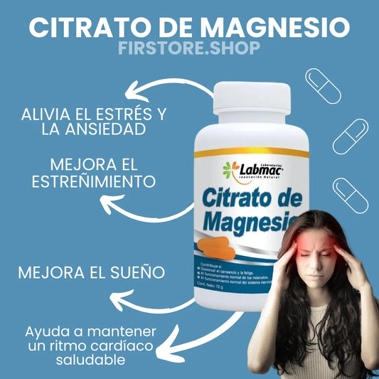 Citrato de magnesio + Guía Completa para Optimizar tu Salud con Magnesio y Hábitos Saludables 🎁