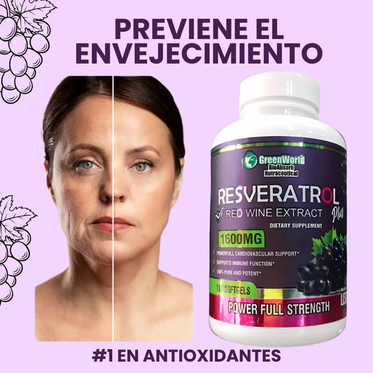 Resveratrol;  Previene el envejecimiento y cuida tu corazón 💊 + Guia completa de salud