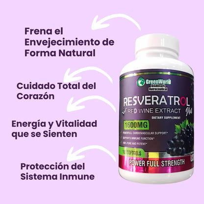 Resveratrol;  Previene el envejecimiento y cuida tu corazón 💊 + Guia completa de salud